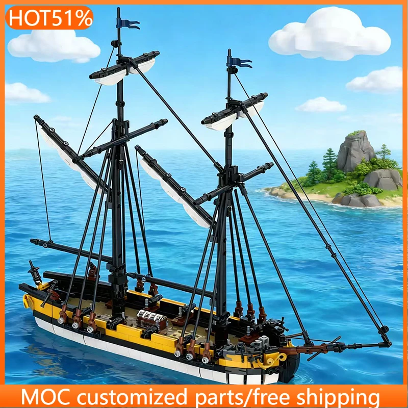 

1383 детали: Конструктор HMS Dart MOC, модульный набор для сборки, популярный, простой, креативный, DIY, праздничный подарок