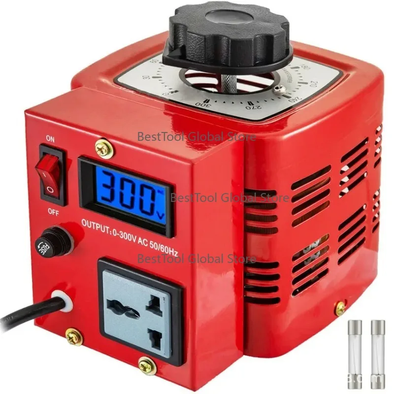 

BB0.5 KW 220V Var-iac Vari-able 500W Transformer Vo-ltage RegulSingle-phase Adj-ustable 0-300VAC Regulating Power Supply 50/60hz