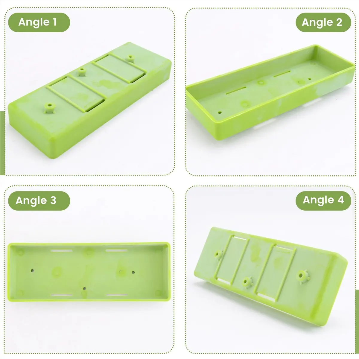 AA1118 Superior RC Battery Tray Case Battery Box Bracket for SCX10 TRX4 D90 1/8 1/10 RC Car Spare Parts,Green