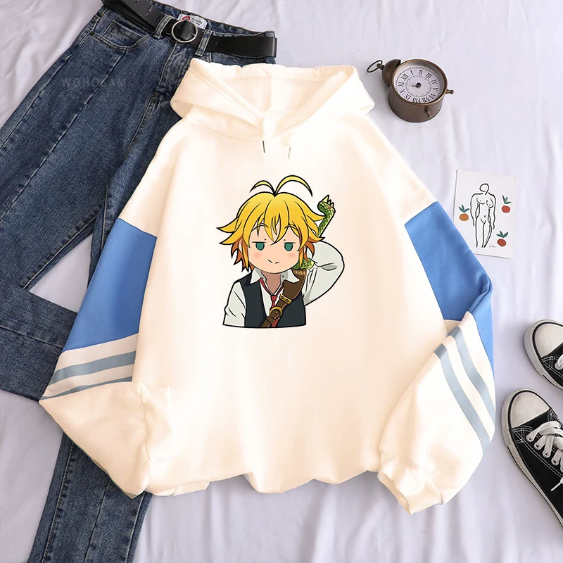 The Seven Deadly Sins Anime Hoodies Harajuku Long Sleeve Streetwear Nanatsu no Taizai Meliodas Cartoon Plus Size Sweatshirts