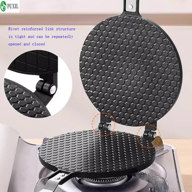 Cake mould Chicken rolls pot household baking tool crispy baking pan gas double side plate biscuit making omelet machine