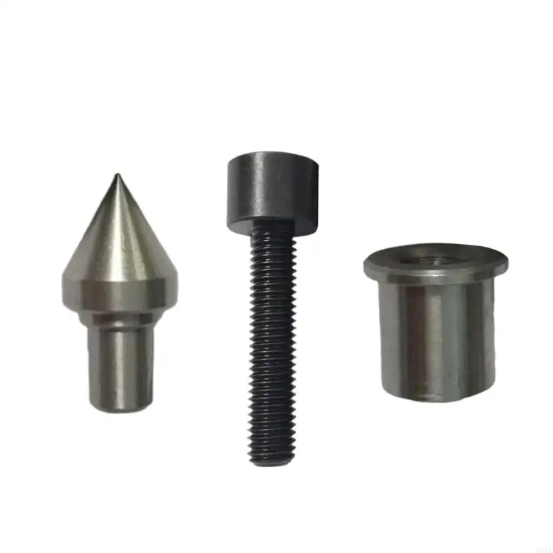 

Alloy Stainless Steel Lathe Tailstock Centers Chuck Adapters Bearing Thimbles Set