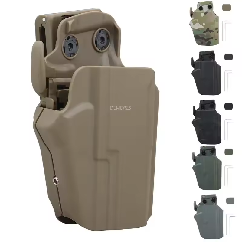 Funda táctica de extracción rápida para pistola, fundas ajustables para cinturón de tiro y caza al aire libre, pistolas universales Airsoft