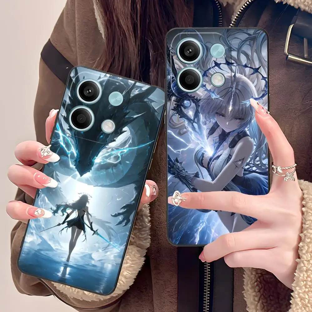 حافظة هاتف Wuthering Waves Fleurdelys لهاتف POCO M7 M6 M5 M4 M3 X7 X6 X5 X4 X3 Pro GT 5G غطاء طباعة ملون للهاتف الذكي جميل