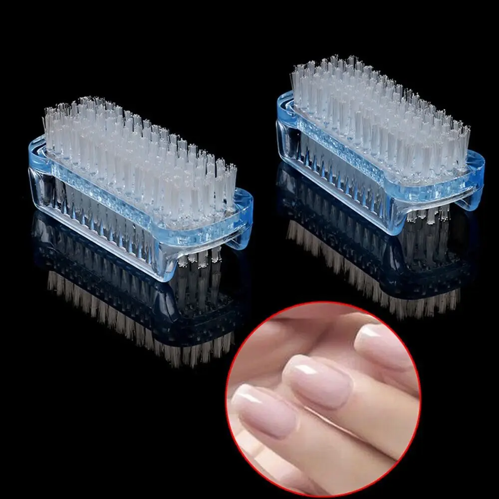Portable Remove Dust Nail Dust Brushes Nail Art Accessories Double Sided Art Nail Tool Plastic Nail Brush
