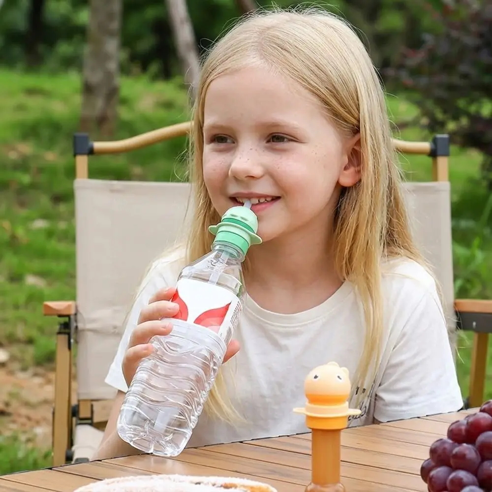 New Portable Anti-choking Bottle Cap Universal Water Bottle Accessory Straw Caps Multifunctional Bottle Cap Converter