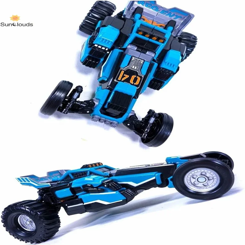 Animation of child robot model, deformed car robot, action doll