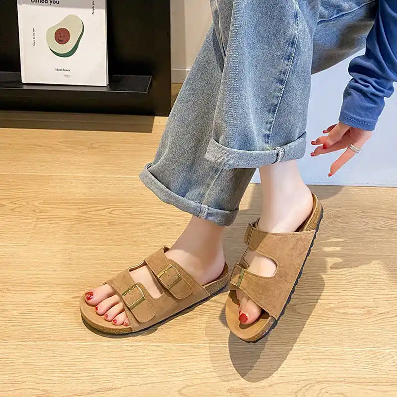 Nonslip Half Women's Orange Shoes Beach Flip Flop Woman Sandals Summer Sneakers Sport 2025summer Functional Hospitality