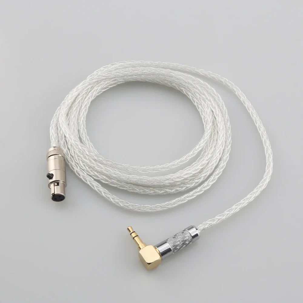 Hot Sale 4.4mm XLR 2.5mm 99% Pure Silver 8 Core Earphone Cable For AKG Q701 K702 K271 K272 K240 K141 K712 K181 K712