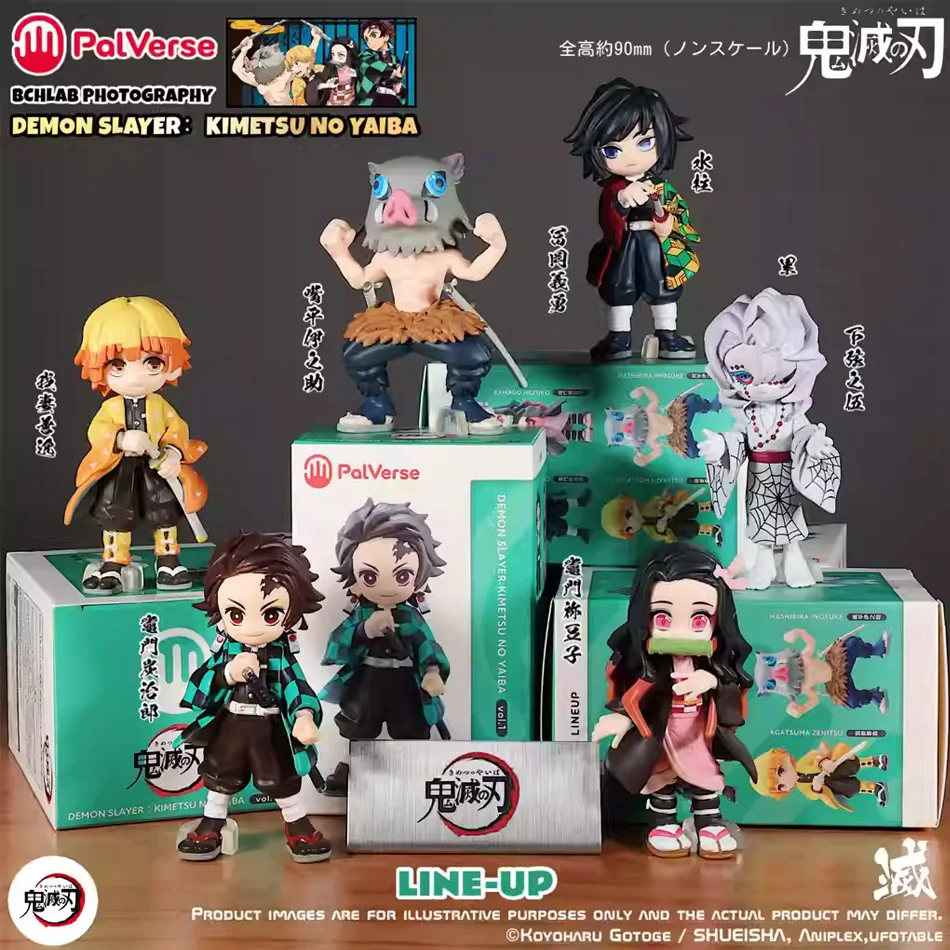 

Новая подлинная аниме-фигурка Bushiroad Palverse Demon Slayer: Kimetsu No Yaiba, слепая коробка, том 1, орнамент, игрушка в подарок