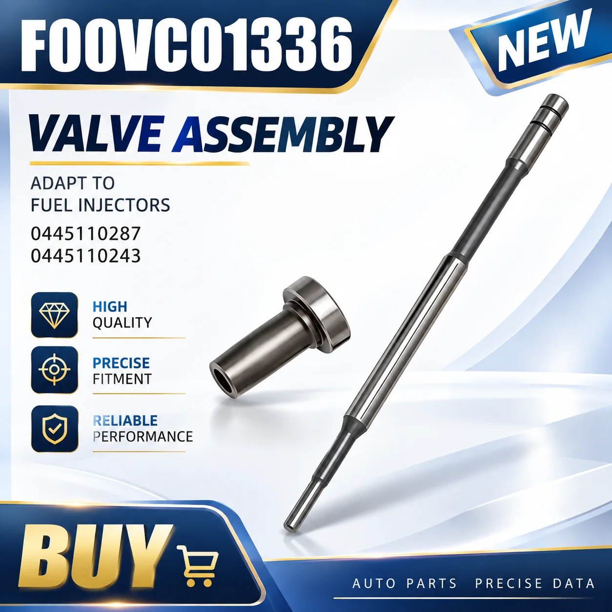 Injector Valve Set F00VC01336,Suited For Fuel Injector 0445110243 0986435104 0445110287, Diesel System Repair Component.LI1030
