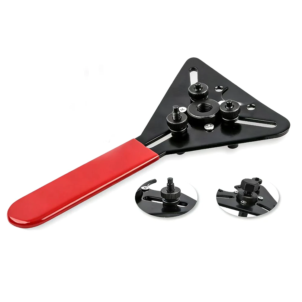 Remove Air Conditioner Compressor Clutch Dual-purpose Wrench Remove Elastic Fixed Pump Head Suction Cup Maintenance Tool