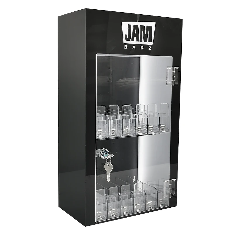 custom.Tinya Custom Cheap USB Charging Display Phone Stand Acrylic Cell Phone Accessories Display Rack With Hanging H