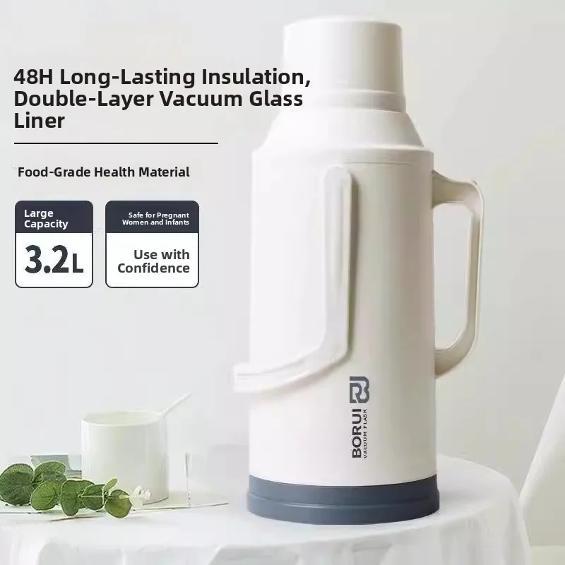 

Large Capaci Glass Hot Water Bottle for Students Office Use Insulated Water Pot Home Use Warm Water Bottle Thermal Flask