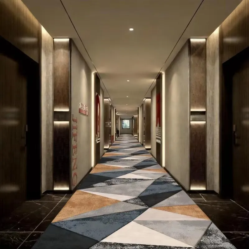 

Ковры-дорожки в скандинавском мраморном стиле для длинных коридоров, вилл, холлов, нескользящие, моющиеся, для дома, отелей, проходов, настраиваемые