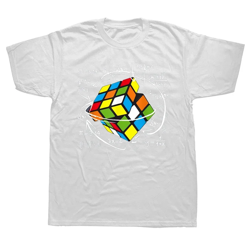 Funny Cute Math Rubik Rubix Rubics Gifts For Math Teachers T Shirts Cotton Streetwear Short Sleeve Birthday Gifts Summer T-shirt