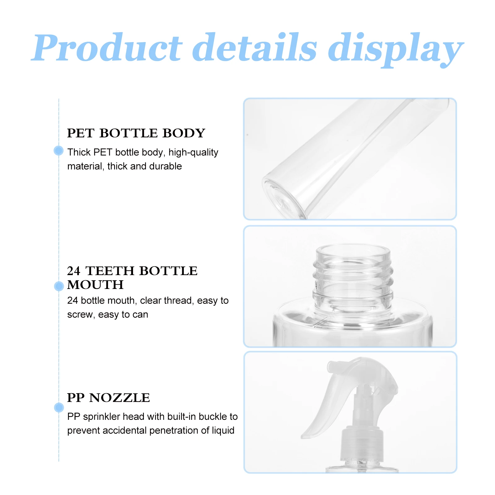 

10pcs Mist Spray Bottles Refillable Leak Proof Travel Dispenser For Perfume Makeup Cosmetics Shampoo Storage Outdoor Camping