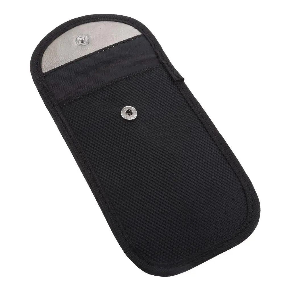 

Fob Pouch Faraday Bag //GSM/LTE/ Antitheft Car Keys Guard EMF ,Black