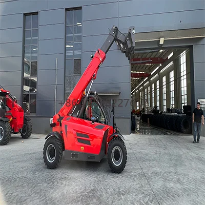 Long Reach Telescopic Handler for Construction Material Placement and Extended Working Distance