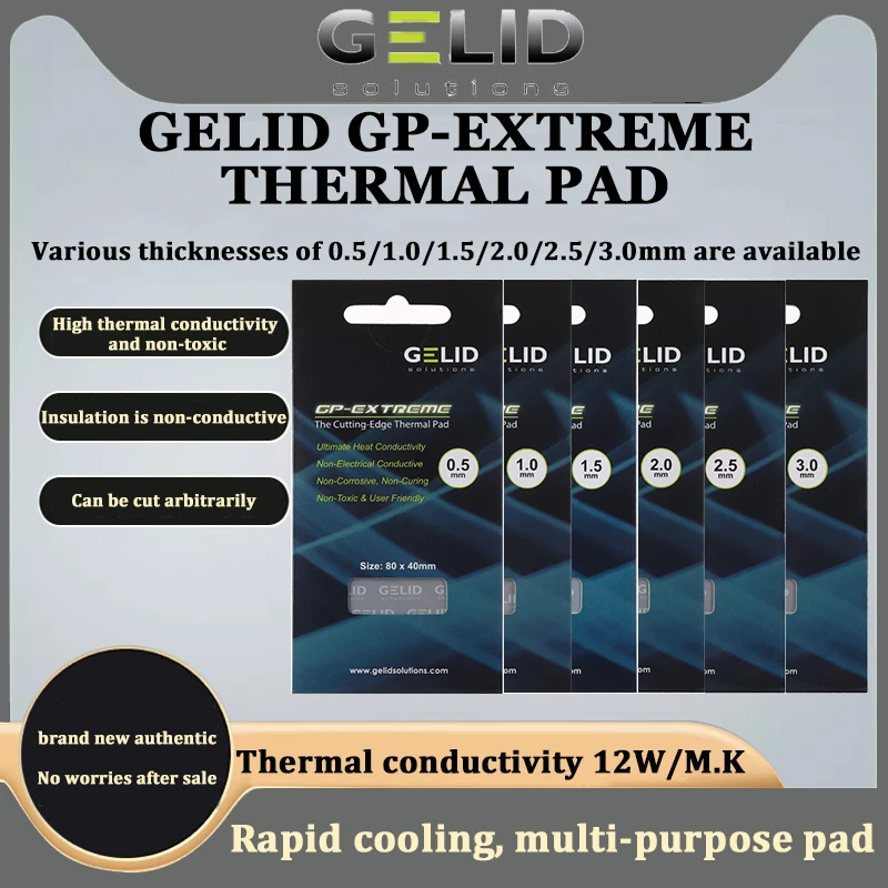 GELID GP-EXTREME Multi-size High-Performance Thermal Pad CPU/GPU Graphics Card Thermal Pad Motherboard Thermal Pad
