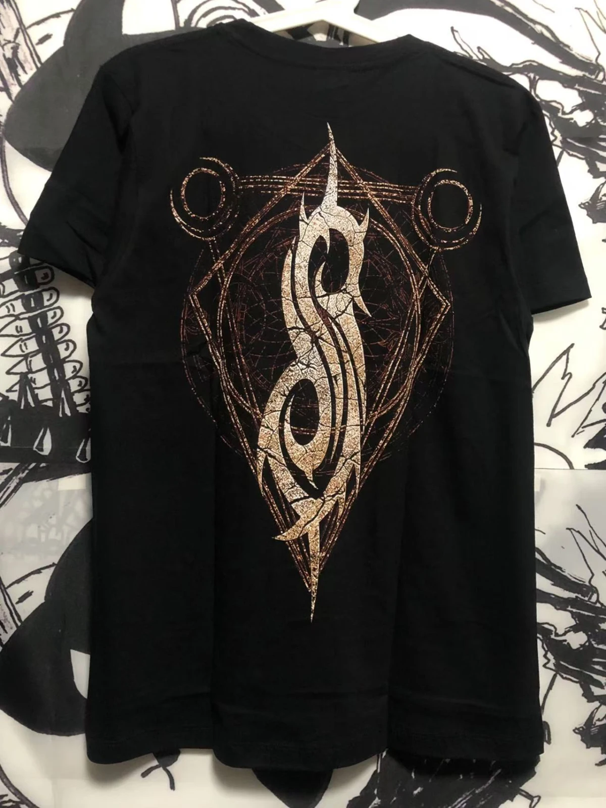 الأوروبية والأمريكية المعادن روك القطن قصير الأكمام تي شيرت Slipknot Slipknot الفرقة تايلاند المستوردة #5