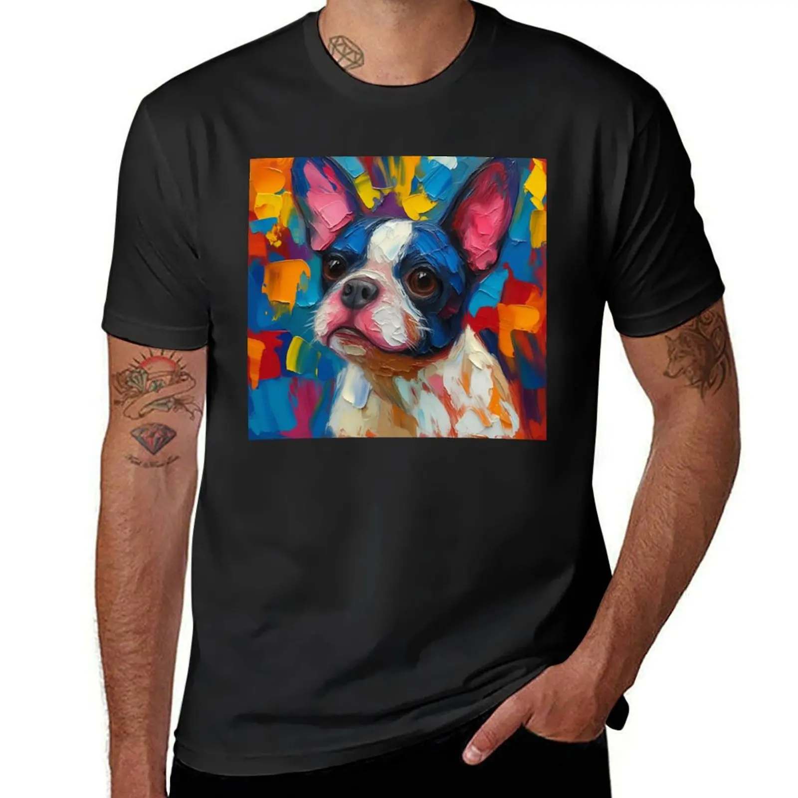 

The Boston Terrier Dream T-shirt animal prinfor boys anime clothes summer clothes kawaii clothes big and tall t shirts for men