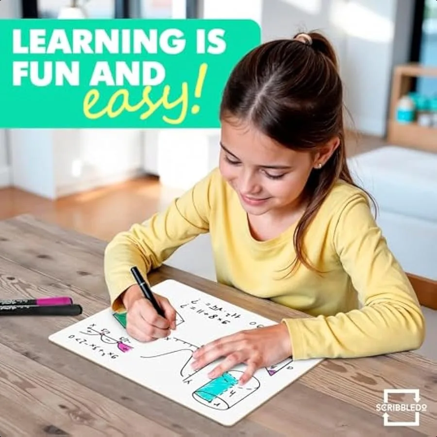 Small White Board Dry Erase Mini Whiteboard 9x12 Inch Small Dry Erase Board Marker Board Dry Erase Lapboards Handheld Personal