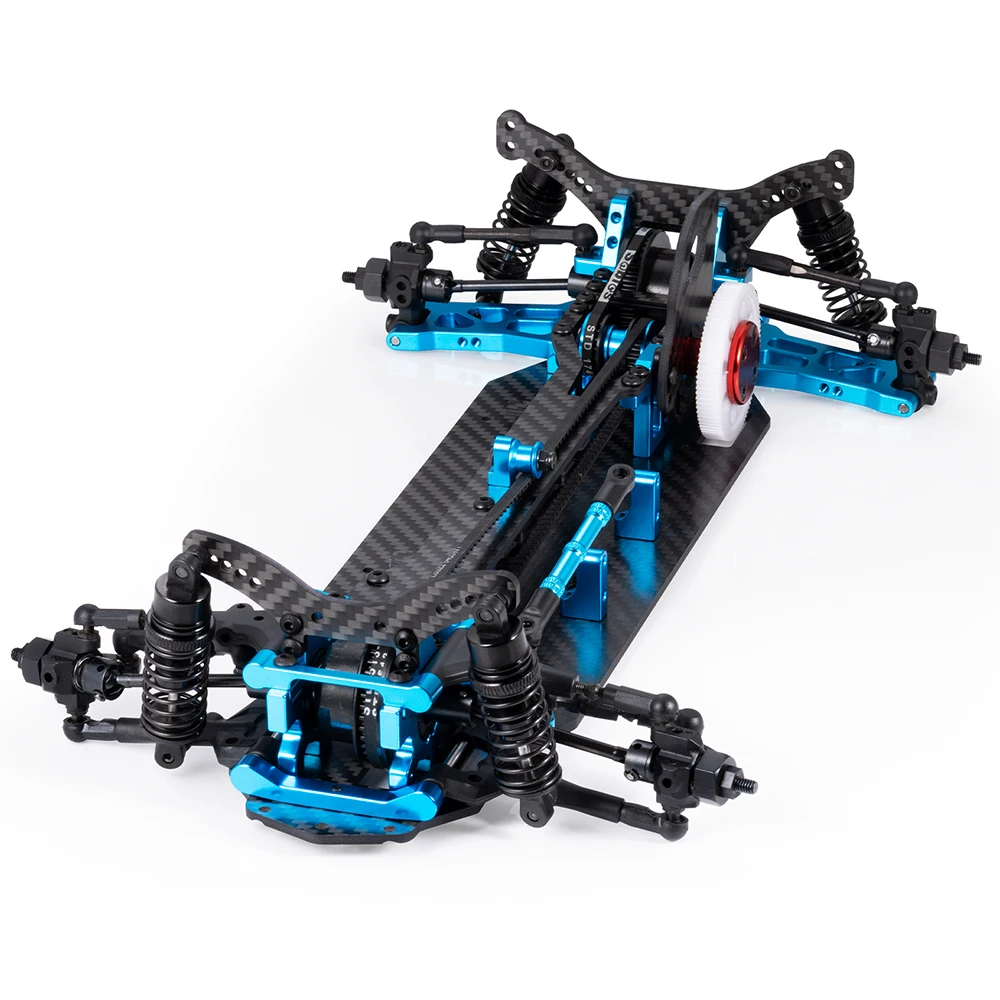 MIBIDAO 1Pcs Carbon Frame Frame Chassis DIY Kit for 1/10 Sakura D5 Drift Car Upgraded Parts