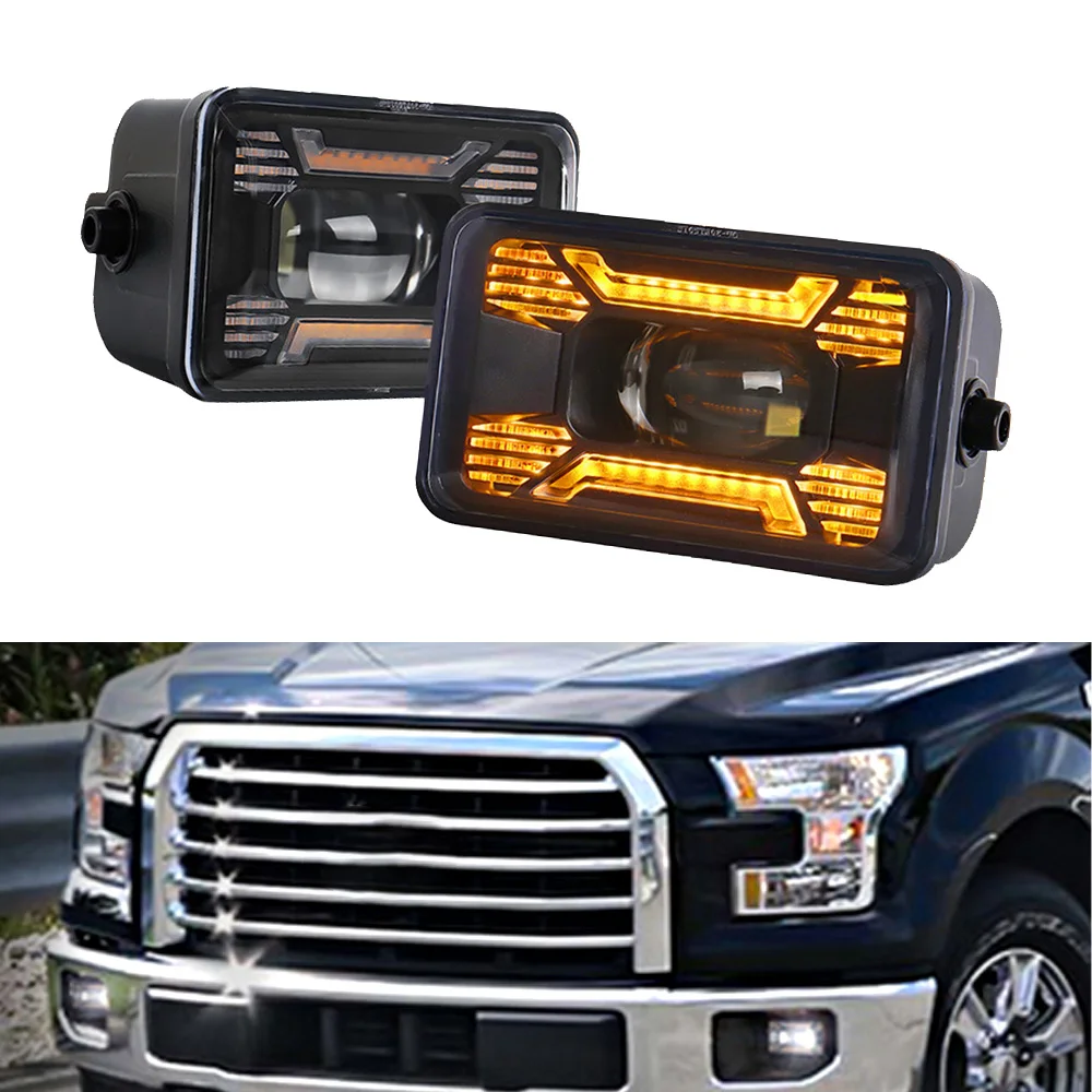 

2pcs LED Fog Lights For Ford F150 2015-Later Frod Super Duty 2017-2018 Bumper Driving Lamp Daytime Running Light