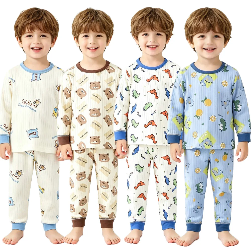 Girls Pajamas Cotton Kid Pink Purple Long Sleeve Panda Princess Toddler Girl Night Pajama Set Baby 1 2 3 4 5 6 7 8 9 10 11 Years