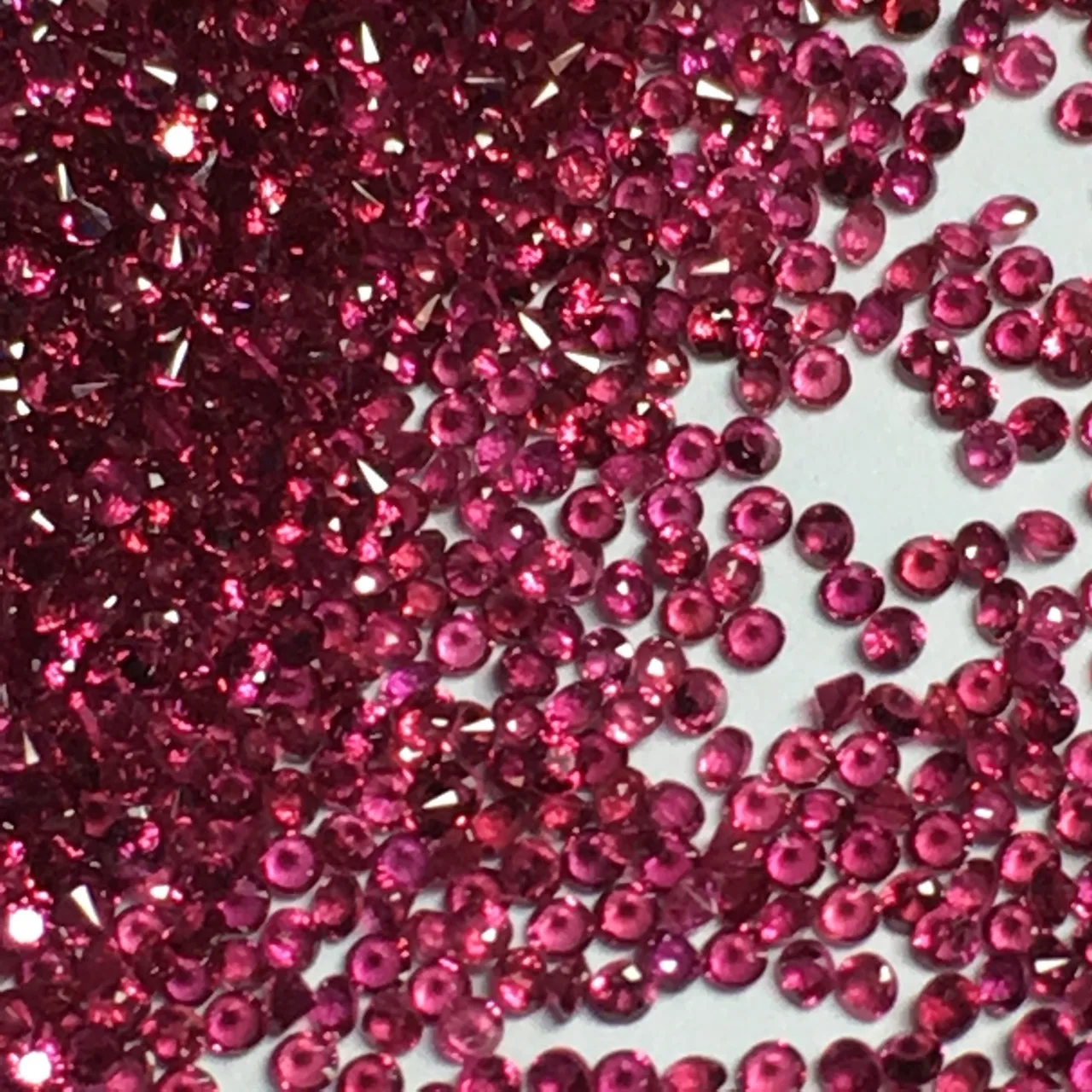 Factory Wholesale 100% Real Natural Circular Red Ruby Gemstone Loose Gems Diy Material for Jewelry