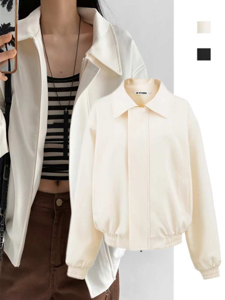 

Harringtion Jaet, свободное пальто в стиле ретро для женщин, модное базовое пальто для пригородных поездок, американское винтажное пальто