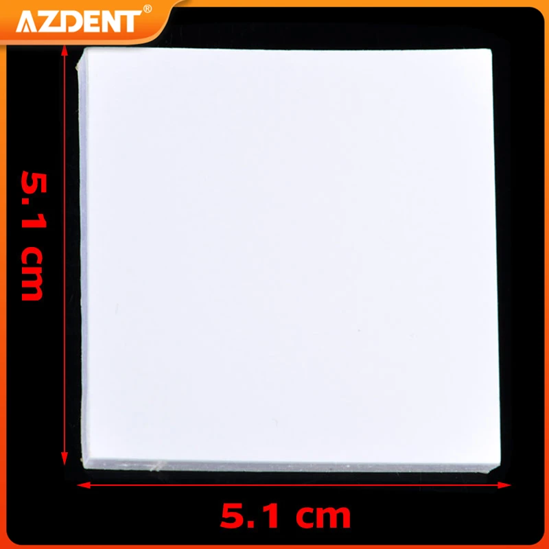 2x2‘’ 50 Sheets Dental Mixing Pad AZDENT Thickening White Cementing Paper Laboratory Cement Powder Mixing Paper Consumables