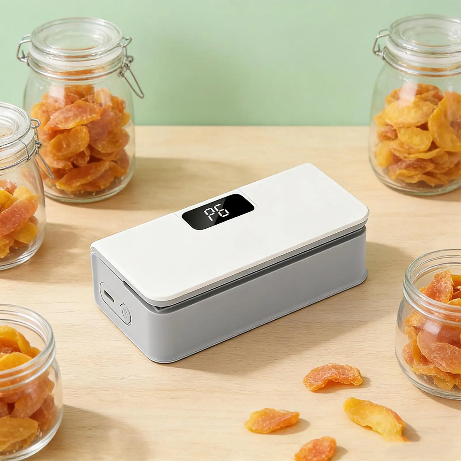 Mini Heat Sealer Plastic Bag Heat Sealing Machine Rechargable Plastic Storage Package Sealer Handheld Clip Bag Food Heat Sealer