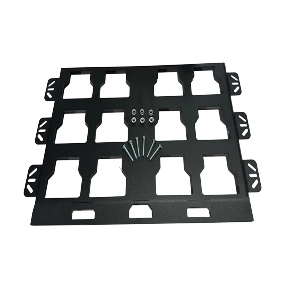 

Wall Mountable Tool Box Base Plate Iron Material 2 Piece or 1 Piece Installation Board for Workshop Organization