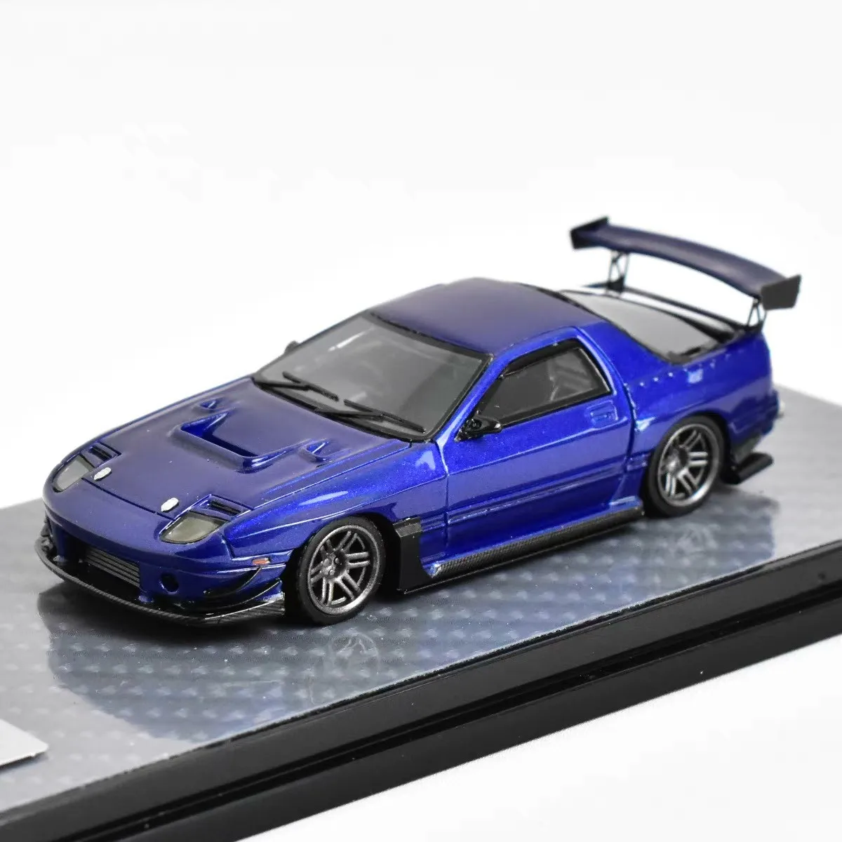 YM Model 1/64 Mazda RX7 FC3S RE Amemiya Resin Scale Car Model Limited Ver Simulation Colelction Car Room Ornament Model Boy Gift