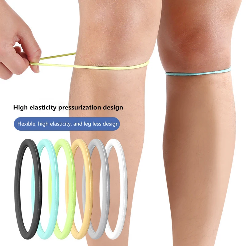 Ginocchiera in silicone con cinturino rotuleo, sollievo dal dolore, fascia per articolazione del ginocchio, cinturino stabilizzatore per ginocchio sottile, basket, corsa, calcio, fascia per ginocchio
