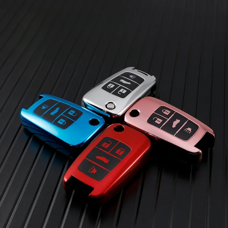 

Soft Key Cover Case for Chevrolet for Buick for Cruze Aveo Trax for Opel Astra Corsa Meriva Zafira Antara J 4 Buttons Key