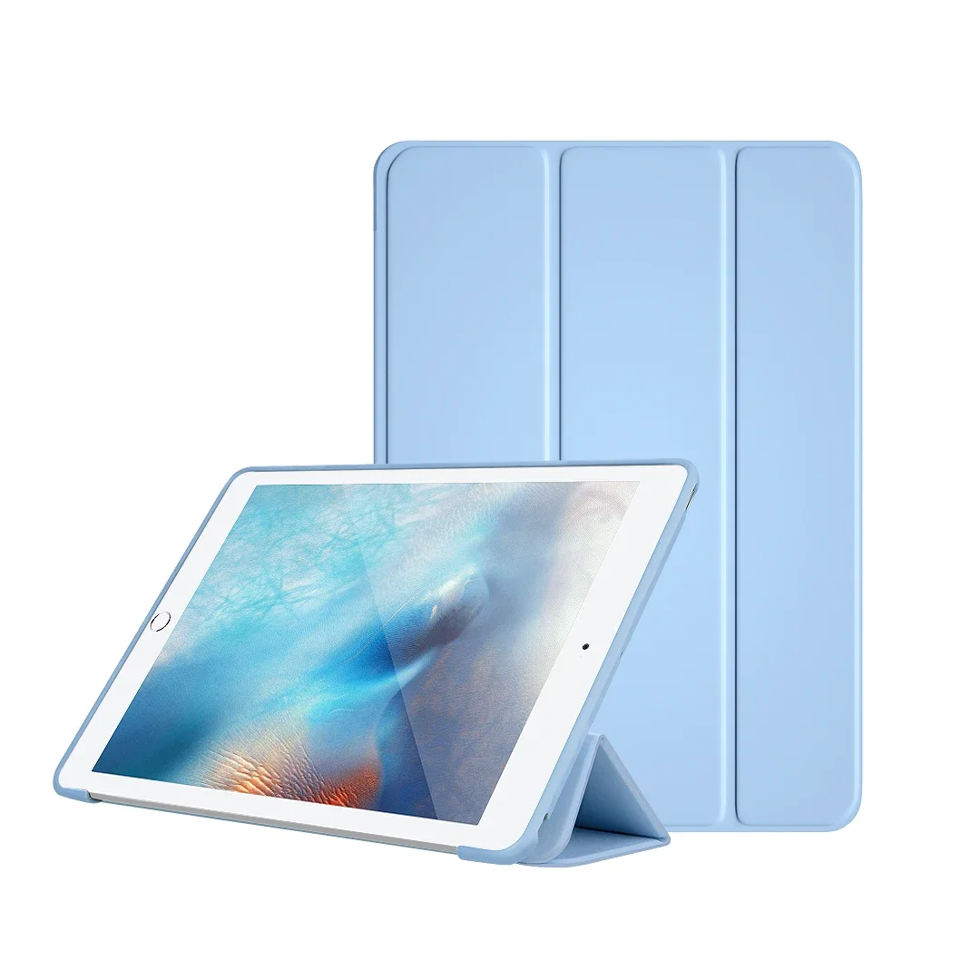 For iPad Case Air Pro MINI 3 4 5 6 7 8 9 10th Generation Cases 11 12.9 13 inch 2024 M4 Leather Soft Stand Auto Sleep Wake Cover