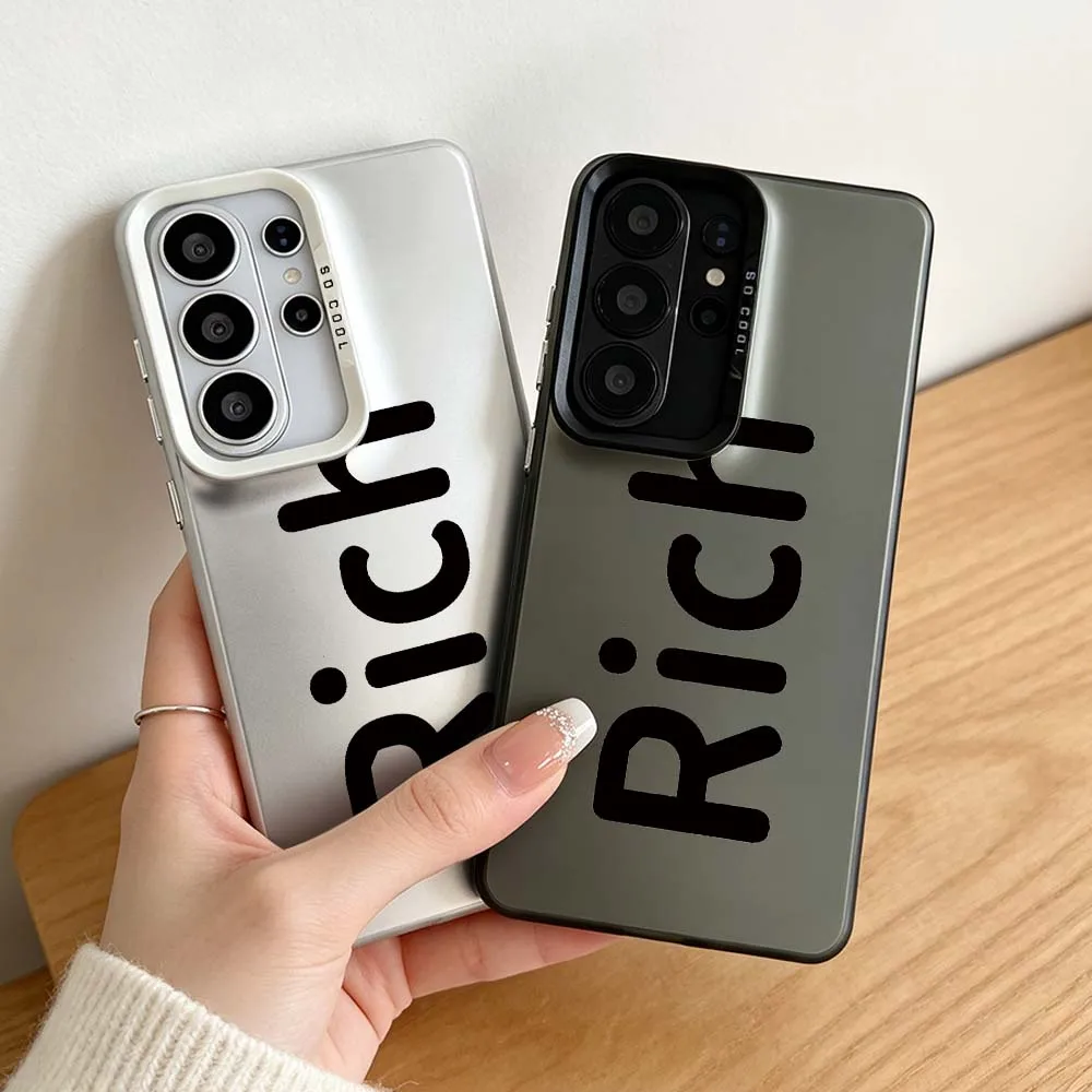 Cartoon Rick Character For Samsung Galaxy S26 S25 S24 S23 S22 S21 Plus Edge Ultra FE 5G Colored Silver Phone Case Cover