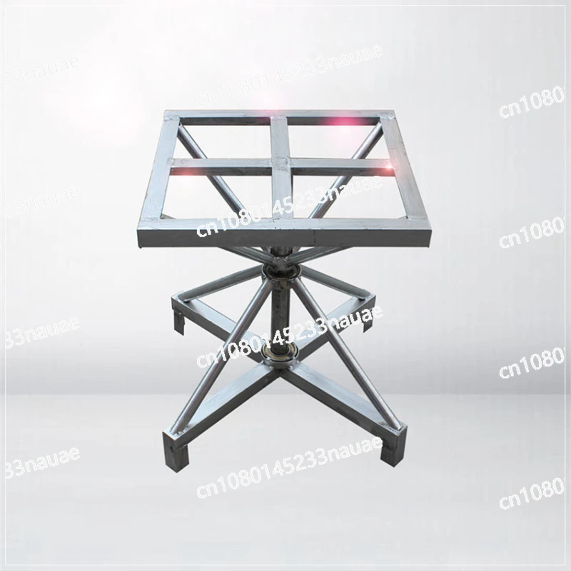 Rotary Table Double Bearing Iron Frame Workbench 360 Degree Rotary Table Iron Frame Spray Painting and Polishing 50 * 50cm 200kg