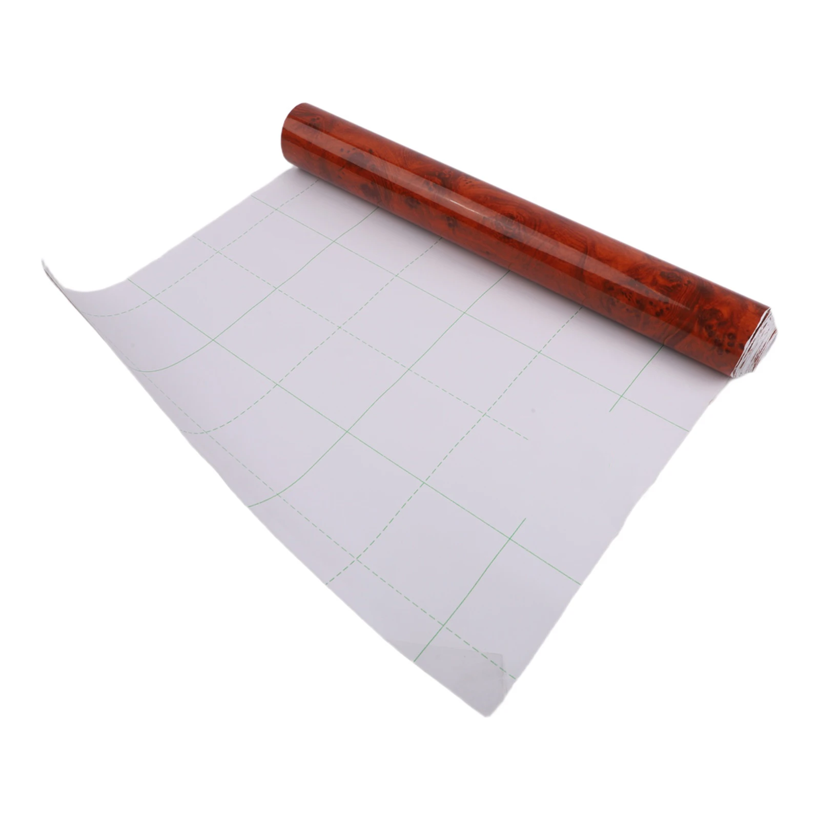 Wood Textured Decal Wrap for Vehicle Interior Surfaces Including Dashboard Door Panels and Wooden Cabinet Surfaces