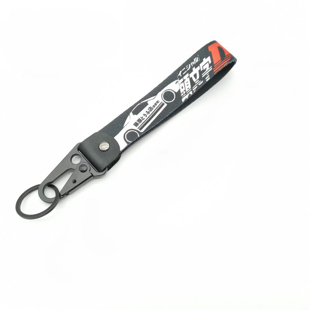 Porte-clés de voiture en nylon de style JDM, cadeau initial D, lanière, porte-clés automatique, clip à ressort en acier, pendentif Starp, le plus récent