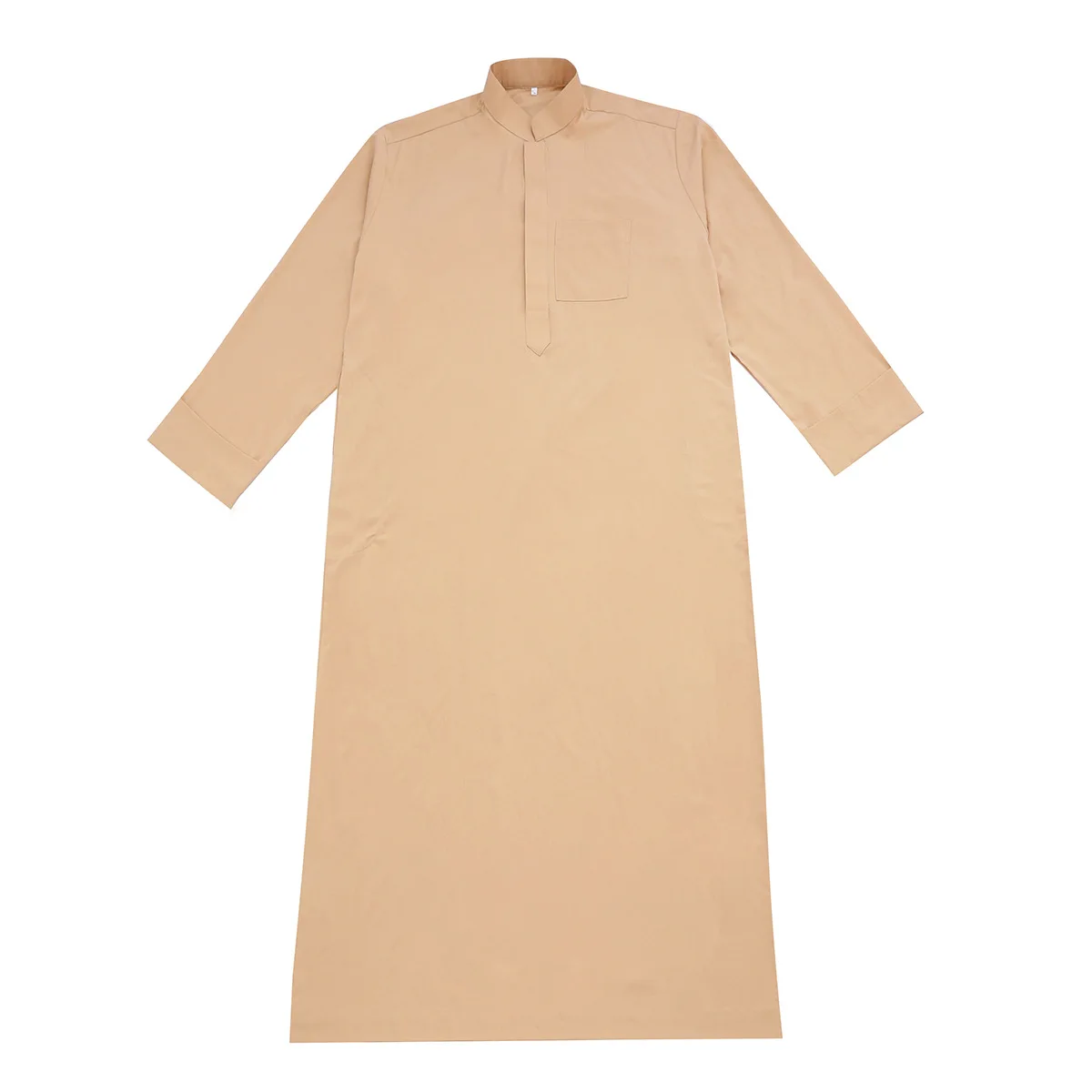 Men's 2026 Loose Standing Collar Muslim Robes New Ethnic Round Collar Hui Robes Arab Middle East Men's Clothing Men Vintage Top