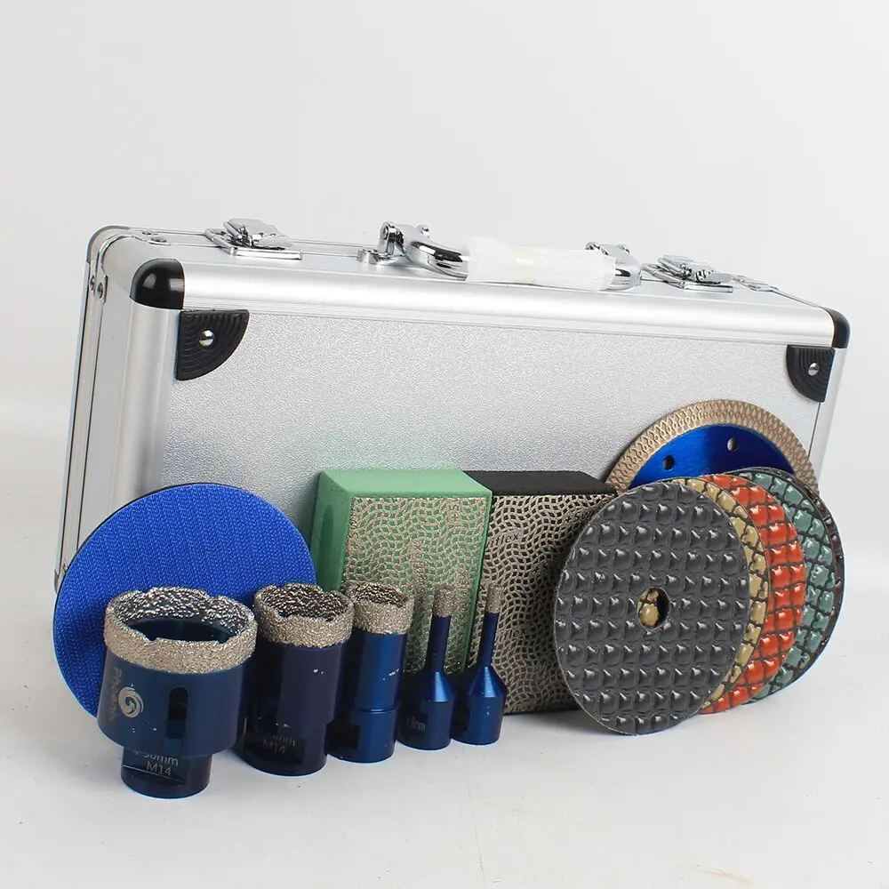 Raizi السيراميك بلاط البورسلين الماس مثقاب الخشب كيت كيف رأى مجموعات مع قطع طحن تلميع القرص ومنصات تلميع اليد