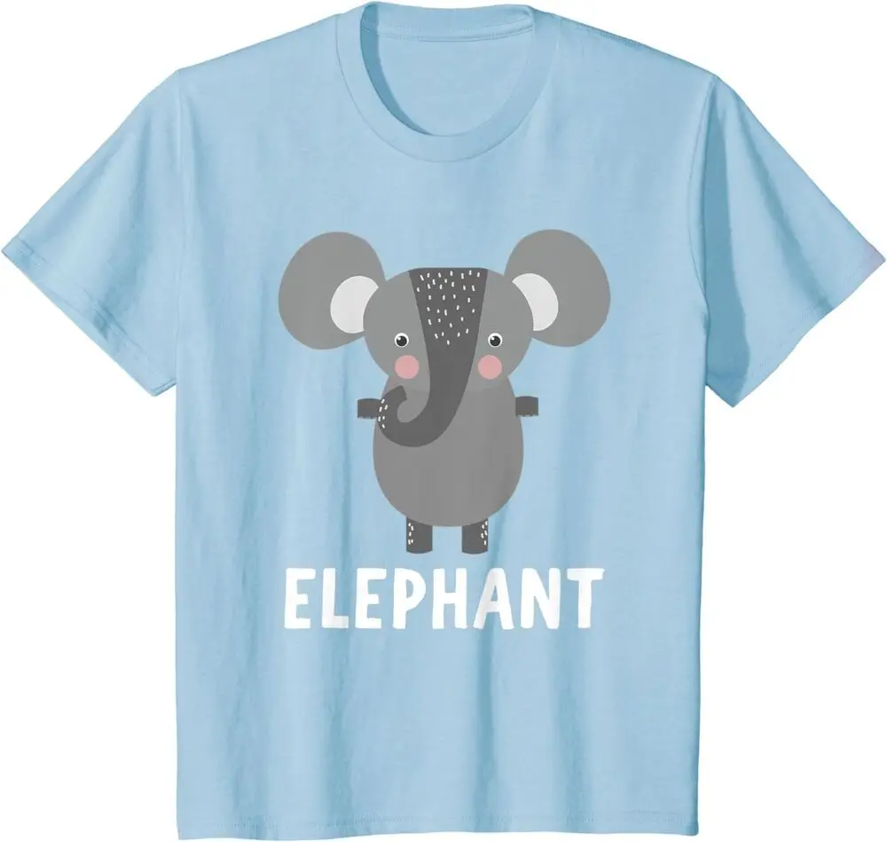 Elephant T-Shirt For Men Women - Cute  GiftAnime Pattern Clothing Y2K SummerAnime Graphic T-shirts for   Wome