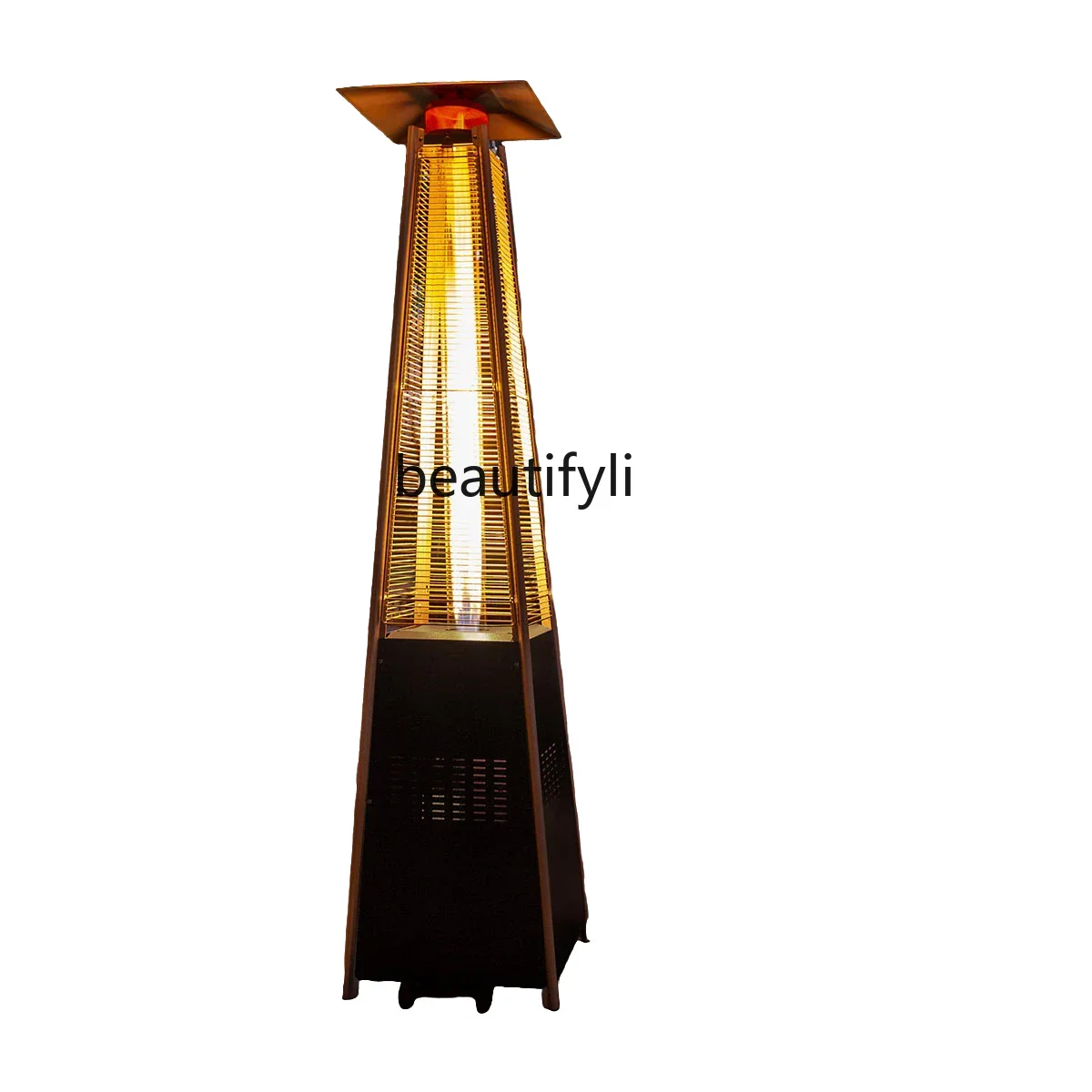 Outdoor Gas Liquefied Gas Heater Commercial Mobile Landscape Tower Quadrilateral Heater