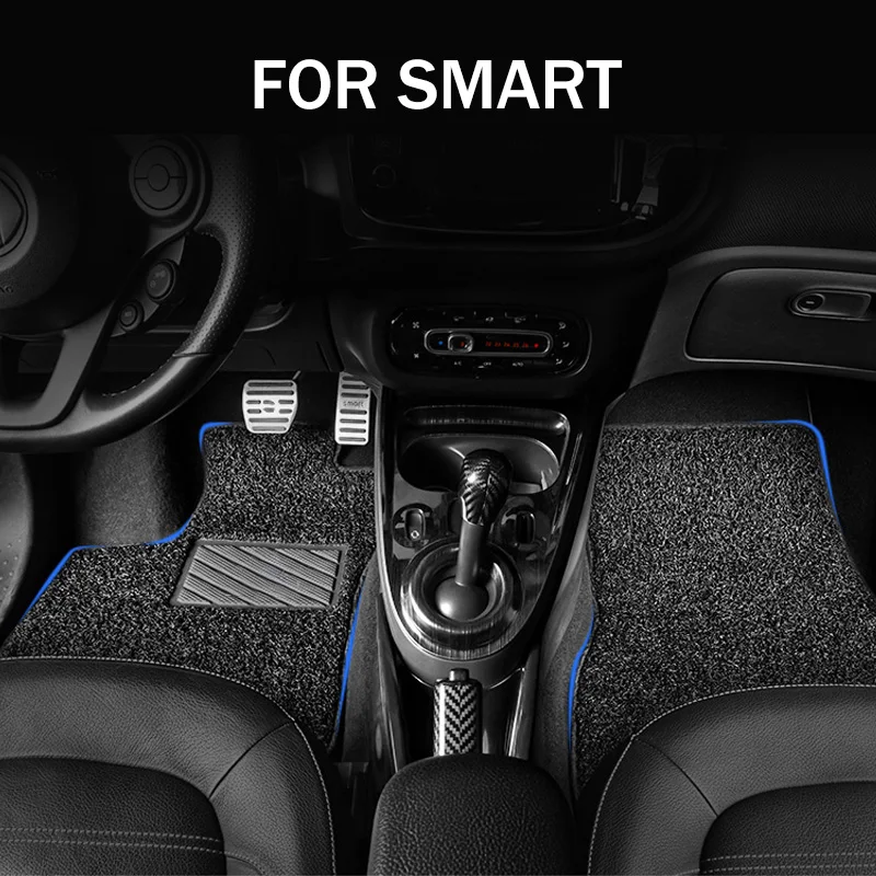 

For SMART 451 453 Fortwo Forfour 2008-2025 Left Drive Car Foot Floor Carpet Mat Anti-slip Foot Pad Interior Styling Accessories