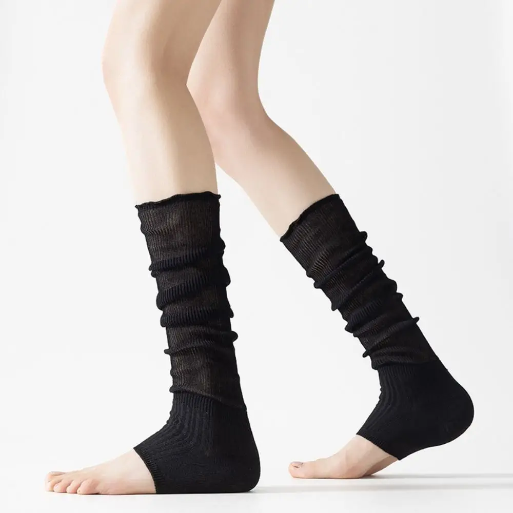 Впитывающие пот, милые длинные носки JK с открытым носком, INS, ботинки Лолиты, дышащие мягкие однотонные чехлы для ног для девочек