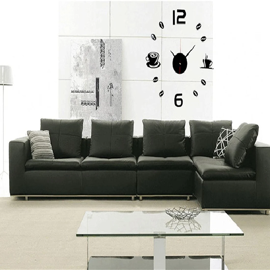 -A14E DIY Wanduhr, 3D Acryl DIY Spiegel Wanduhr, für Wohnzimmer Schlafzimmer Home Dekorationen